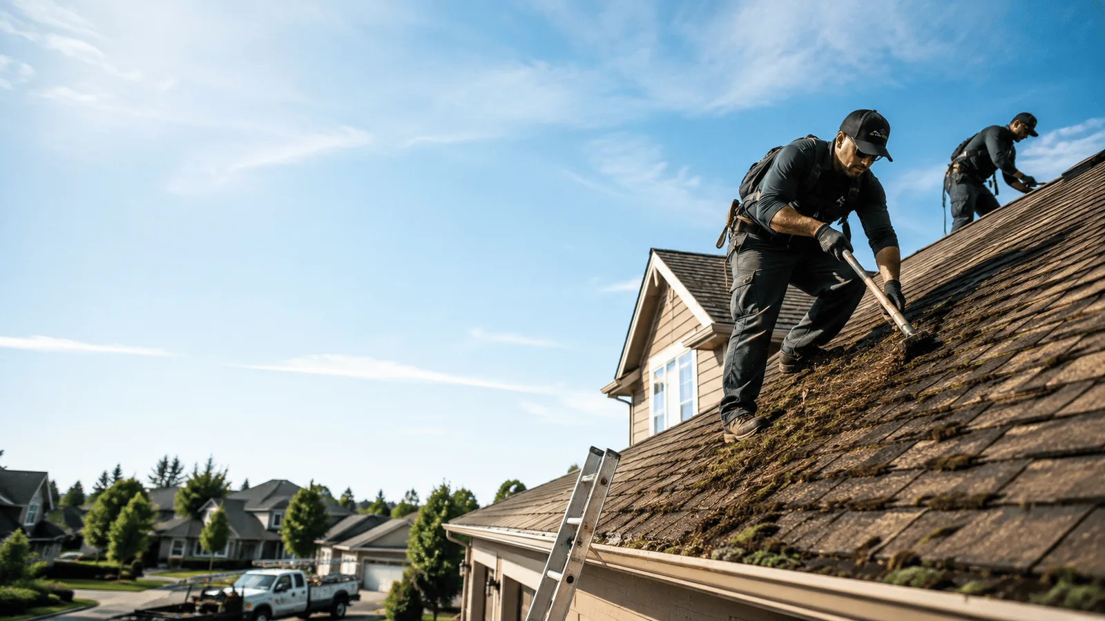 Roof Moss Removal in Gwynneville, IN near me